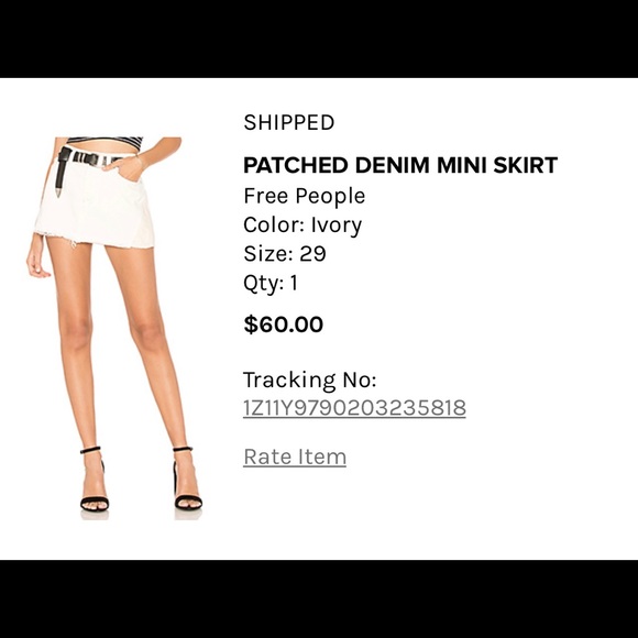 patched denim mini skirt - Picture 5 of 5